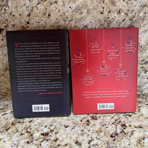 Book Lot of 2 Ron DeSantis & All American Christmas H/C - Picture 2 of 3